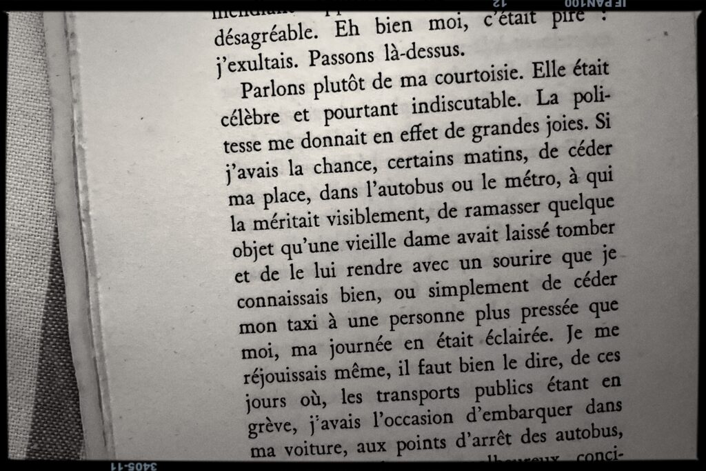 La politesse chez Camus